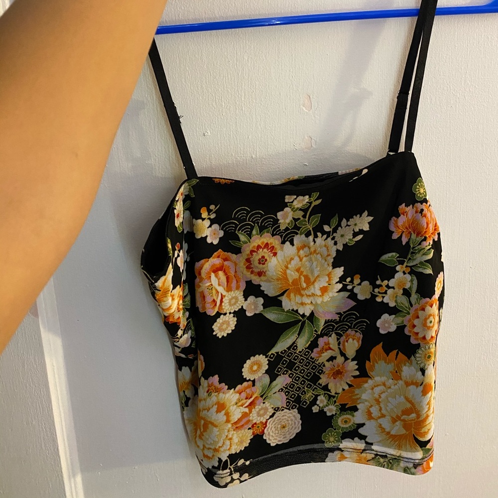 Floral patterned cami top
